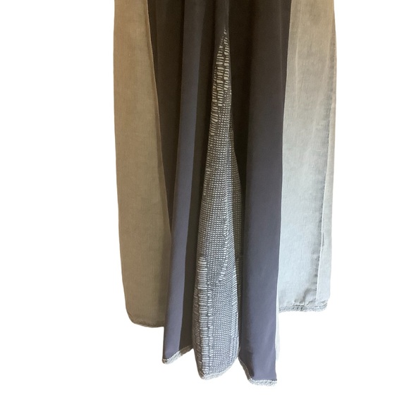 ANGELS NEVER DIE DENIM PATCHWORK/ LACE/ SLEEVELESS/ V-NECK MIDI DRESS/ Size 3 - Picture 7 of 11